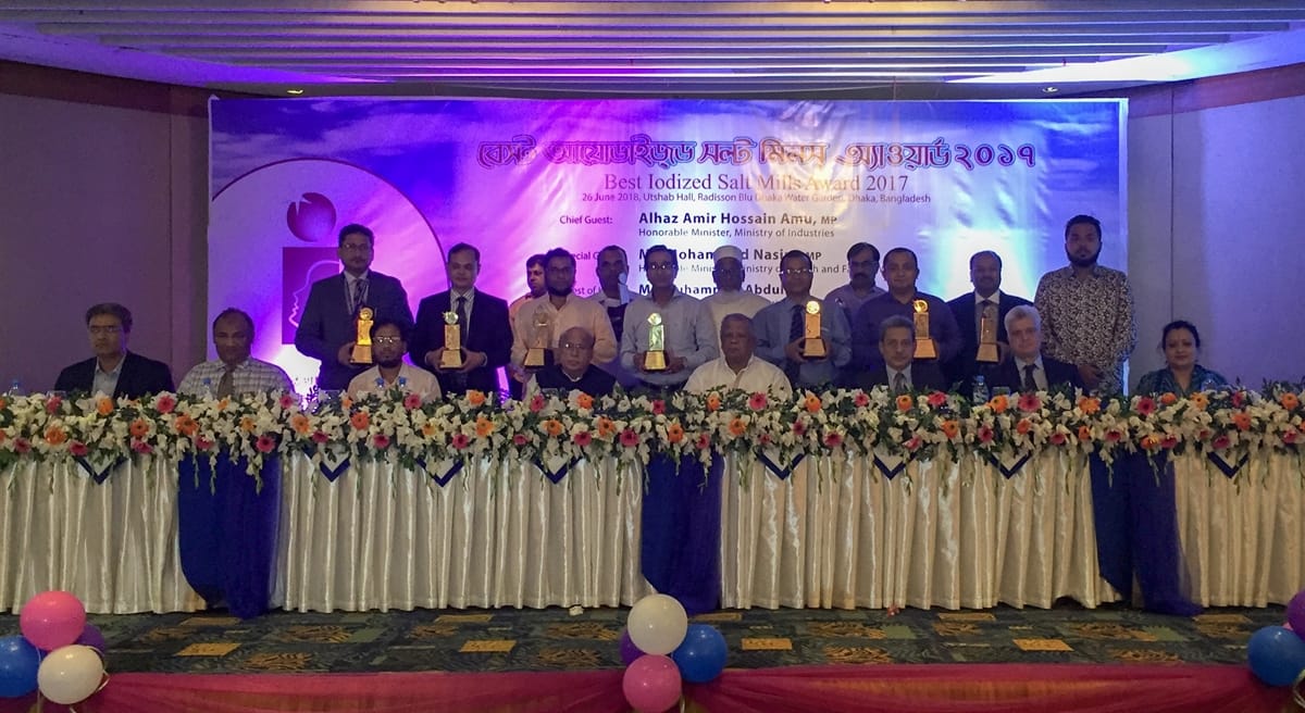 On the Road to New Salt Legislation in Bangladesh: Honouring Iodized Salt Producers