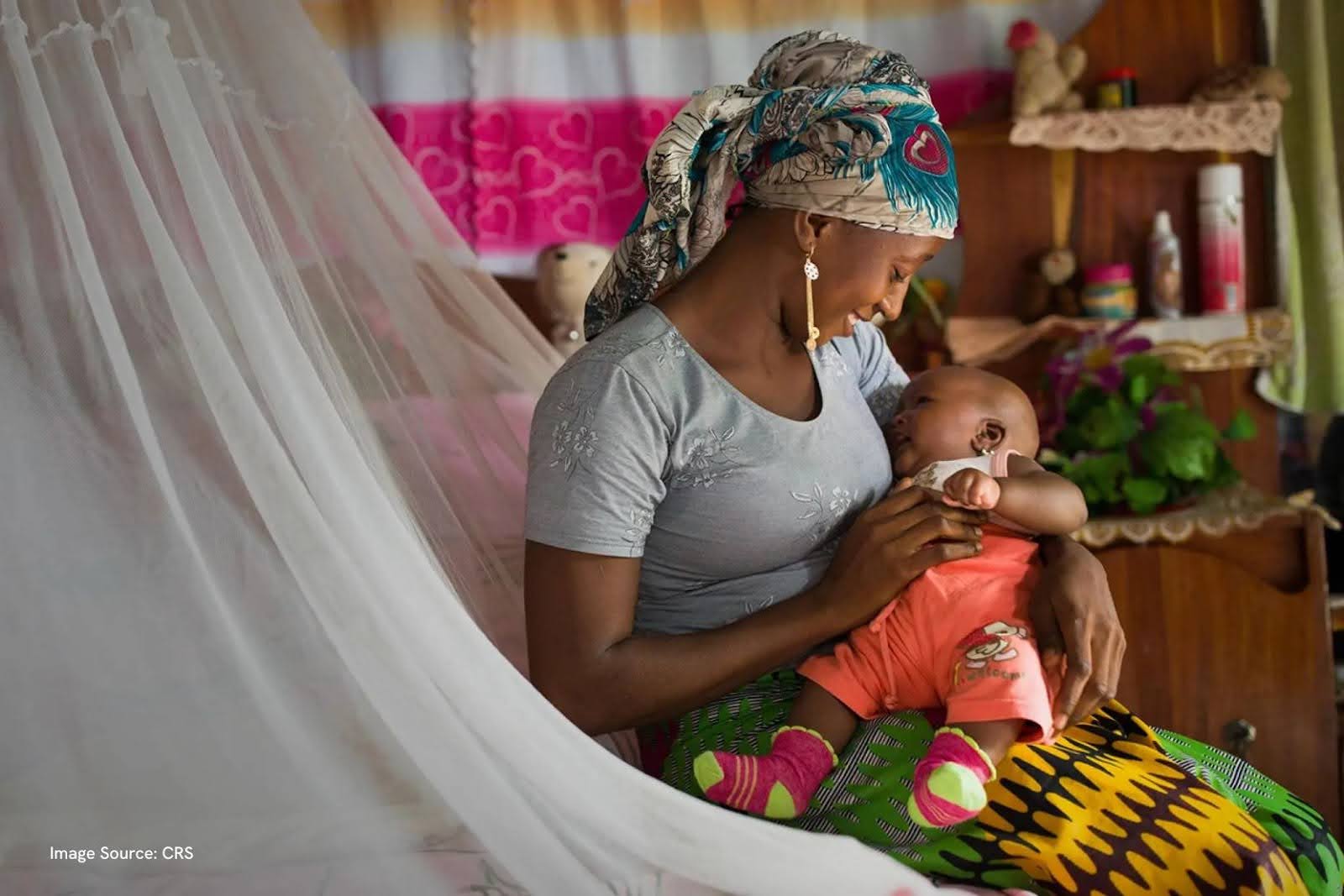 Mother with child, Catholic Relief Services